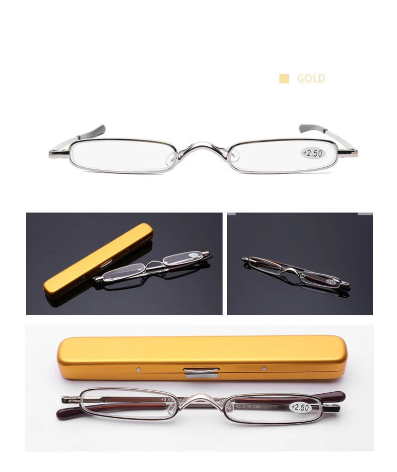 WEARKAPER 1,0-4 модернизированные тонкие компактные очки для чтения, женские и мужские дешевые карманные очки для чтения с зажимом для ручки, чехол