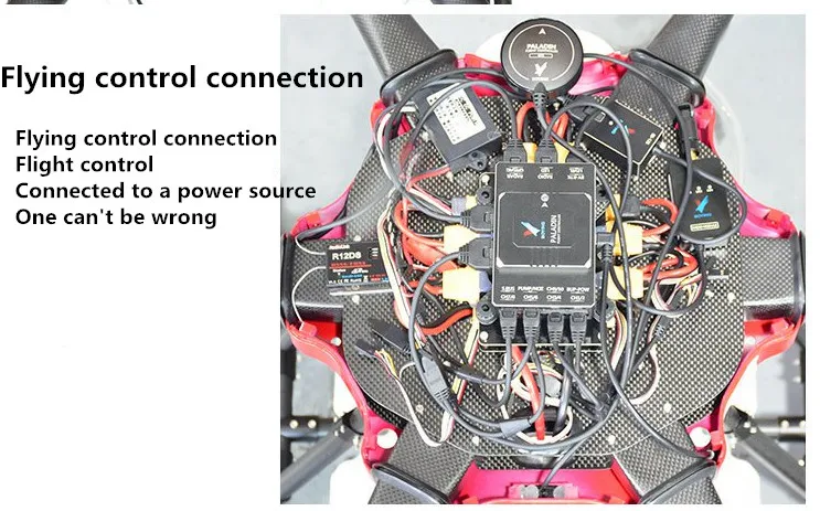 DIY S612 6-осевой сельскохозяйственных спрей drone 1500 колесная база 12L/кг чистого углеродного волокна складной каркас с изображением Железного человека для защиты растений mac