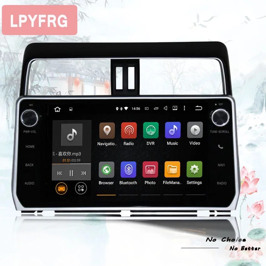 Flash Deal Autoradio Android 9.0 4GB+64GB Rom Car Dvd Player For Toyota Prado LC150 2018 2019 Multimedia Radio Gps Tape Recorder Head Unit 0