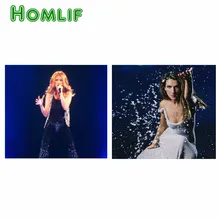 5d bordado diamante певица алмазная живопись на заказ лошадь алмазная живопись eigen foto Полный бриллиантовый рисунок Рождество карты