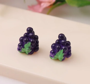 

50pcs/lot resin grape Cute Kawaii Deco Flatback Cabochons for phone deco hair accessories