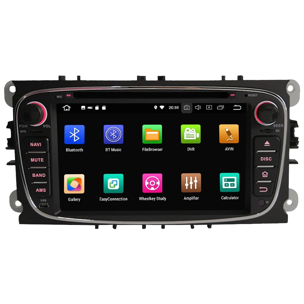 Cheap Octa Core 4G Android 8.1 4GB RAM 64GB ROM RDS Car DVD Player Autoradio GPS Glonass For Ford Galaxy Mondeo Kuga Focus S-Max C-Max 1
