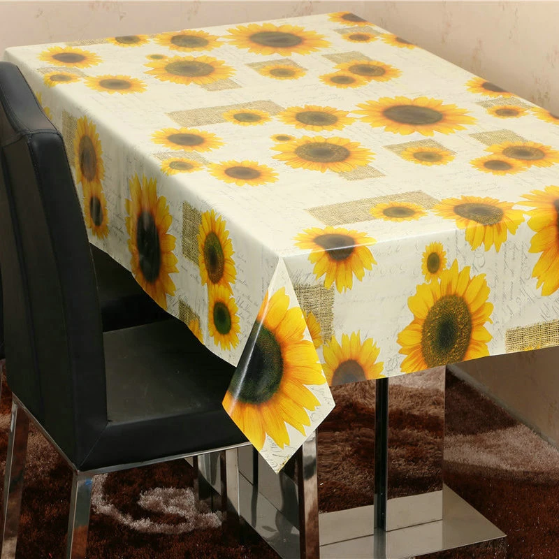 20 Types Tablecloth PVC Pastoral Plastic Table Cloth Rectangular Waterproof Oilproof Fabric Tea Table Cabinet Decor For Kitchen