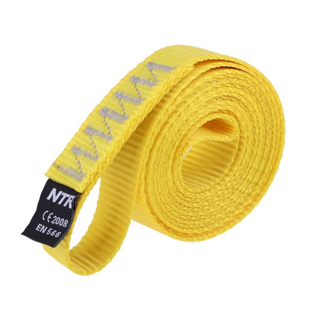 2pcs 23mm Nylon Sling Runner 35kN Rock Climbing Loop Lightweight Durable Descending Webbing Strap