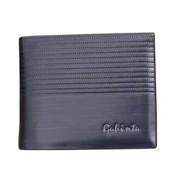 

FGGS-Gubintu brand let her wallet fashion style smooth soft leather quality guarantee men wallets money bag (blue)