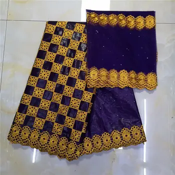 

Bazin riche getzner Beautiful african jacquard embroidered bazin riche lace 5+2yards african lace fabrics for women Wedding