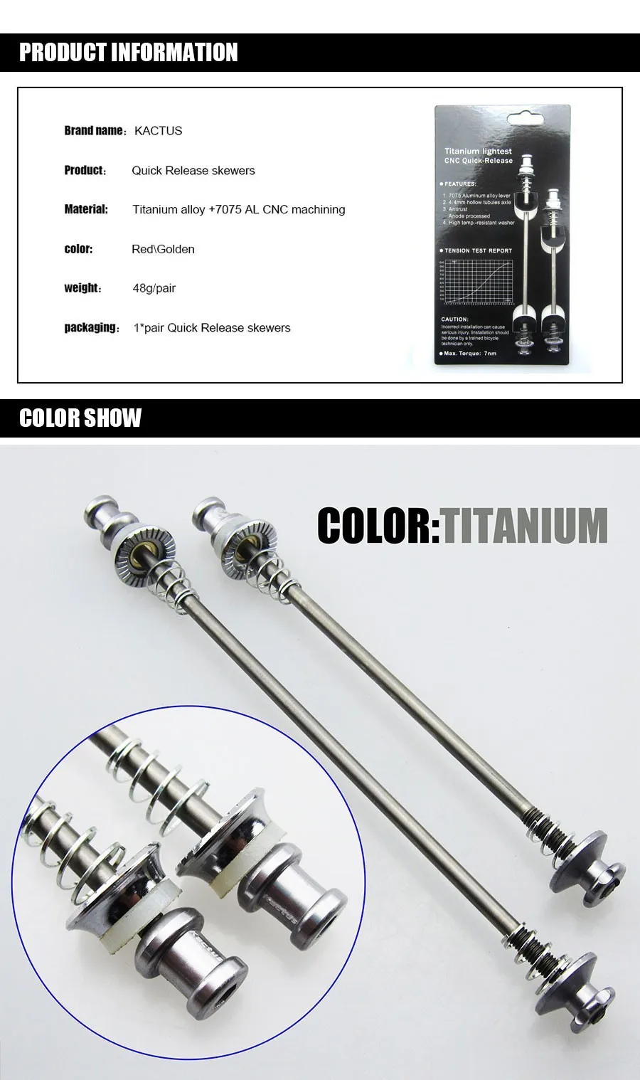 1 bestgia 35g Super Light Titanium Ti axle CNC bicycle Quick Release For Road Mountain Bike Quick-Release Lever Cycling Wheel Hub skewers lever