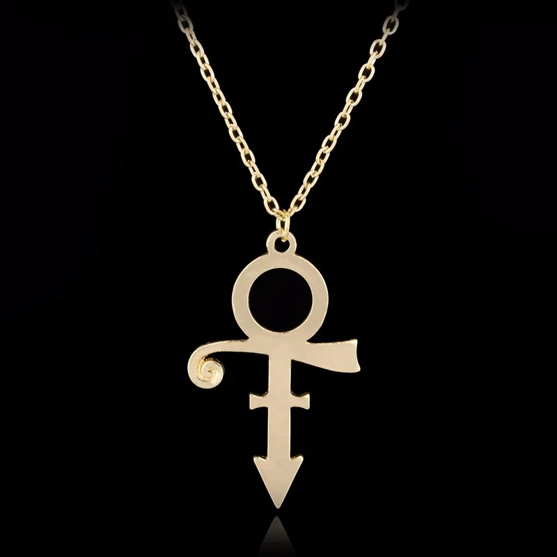Dongsheng минимализм певица ожерелье Принс(Роджерс Нельсон) ожерелье кулон принц Рип Мемориальный символ любовь логотип ожерелье-30
