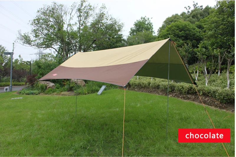 

outdoor camping beach tent high quality brand army green sunshelter awning tent freeshipping