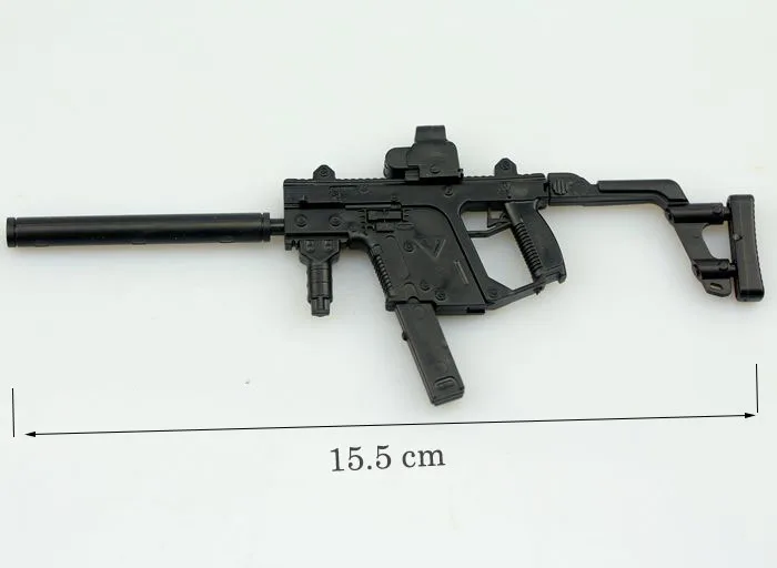 1:6 KRISS векторный пистолет-пулемет пластиковая Сборная модель-головоломка для 1/6 солдат военное оружие строительные блоки