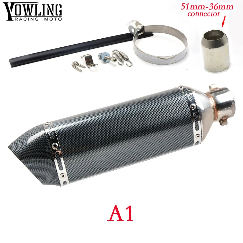 

Universal 36-51 Motorcycle Exhaust Pipe Modified Muffler Pipe For SUZUKI Burgman 200 400 650 DRZ125 RM85 RMZ250 RMZ450 RMX250