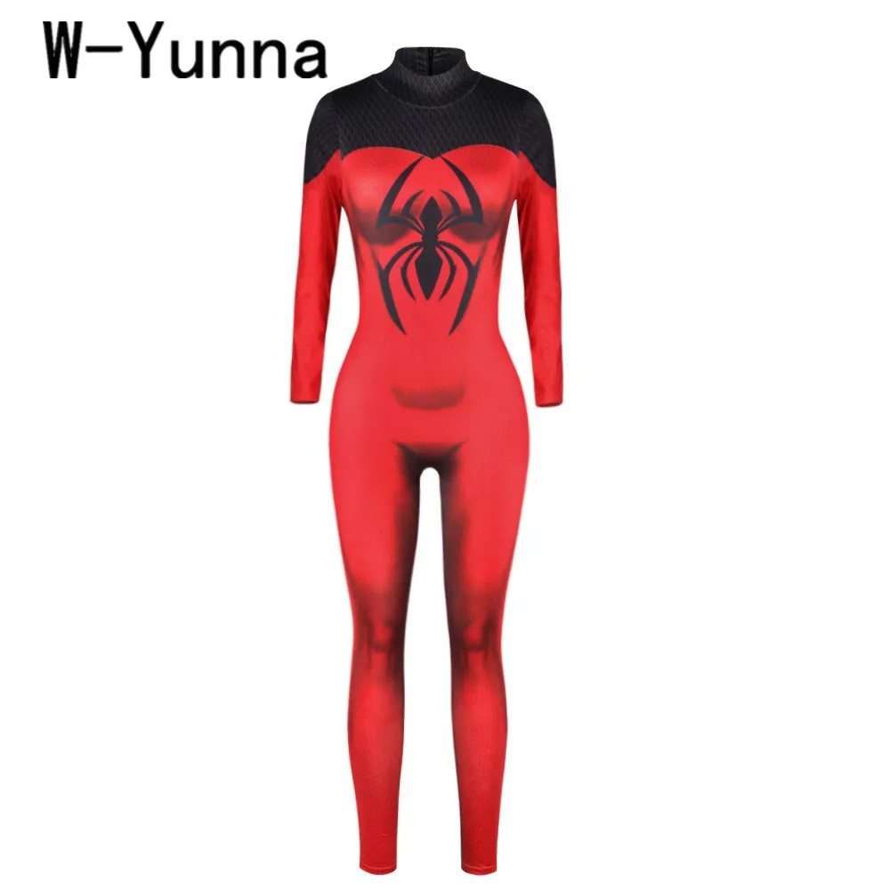 Женские костюмы на Хэллоуин W-Yunna вечерние бинезоны с длинными рукавами и молнией