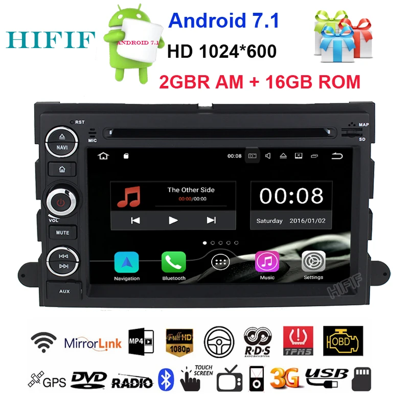 Top HIFIF Android 7.1 1024*600 Car DVD For Ford F150 Mustang Expedition Explorer Fusion 2006 2007 - 2009 Quad Core GPS Navigation 0 Top HIFIF Android 7.1 1024*600 Car DVD For Ford F150 Mustang Expedition Explorer Fusion 2006 2007 - 2009 Quad Core GPS Navigation 0