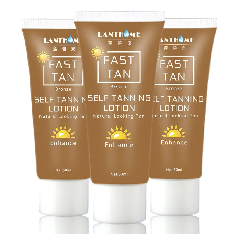 50ml Fast Tan Bronze Self Tanning Lotion Natural Look Tan Enhancein