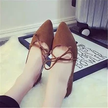 Новая Элегантная и модная женская обувь на плоской подошве в Корейском стиле; повседневная женская обувь без застежки