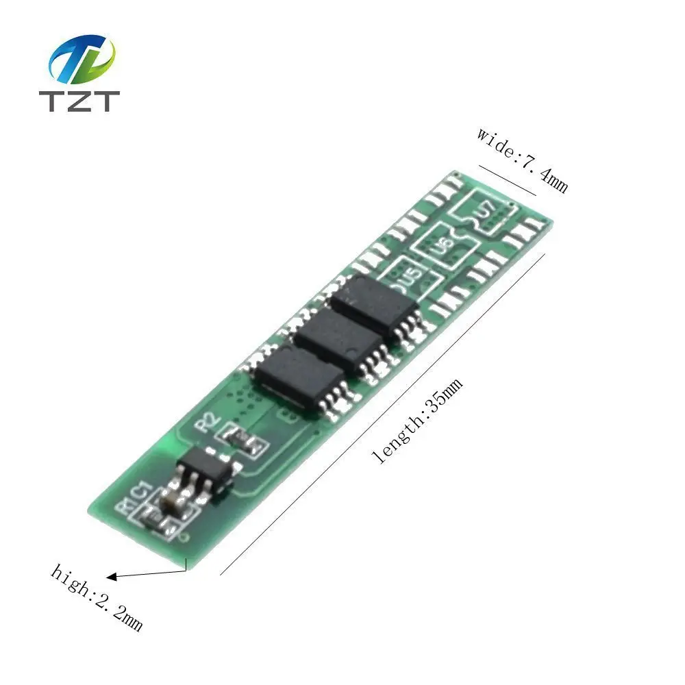 

Single series 18650 3.7V to 4.2 V lithium battery protection board working current is 5 A 7.5 A current limit protection can sp