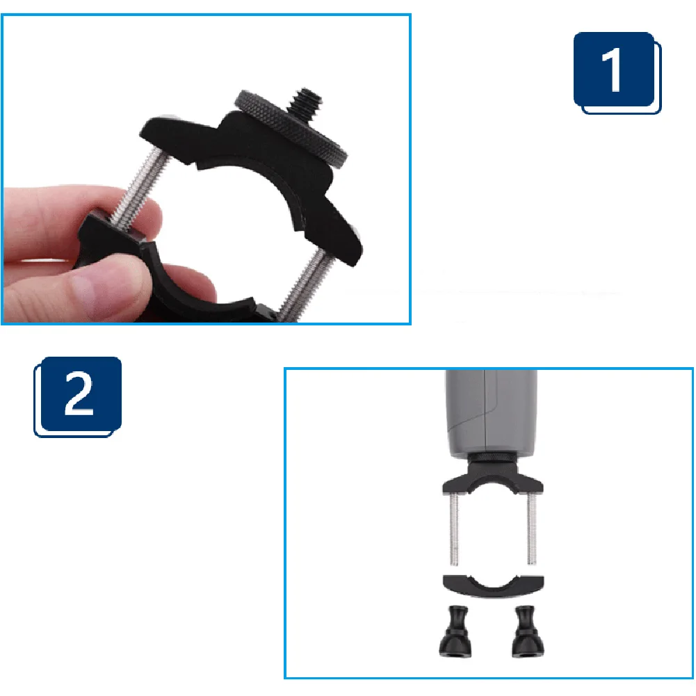 Ручной карданный держатель для велосипеда, противоскользящее крепление, аксессуары для камеры, велосипедный фиксатор, комплекты, прочный стабилизатор, зажим для DJI OSMO Mobile 2