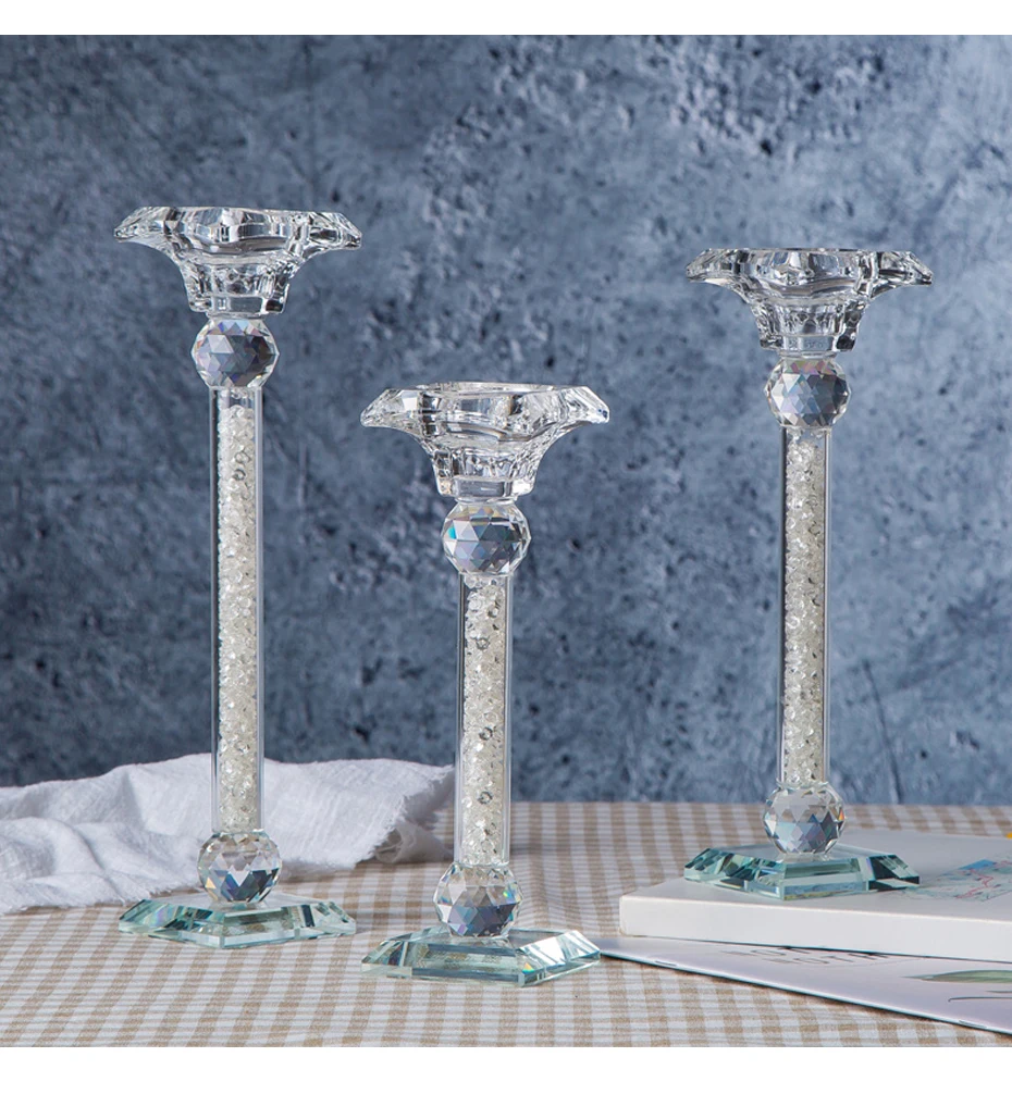 Modern  transparent candle holders 04