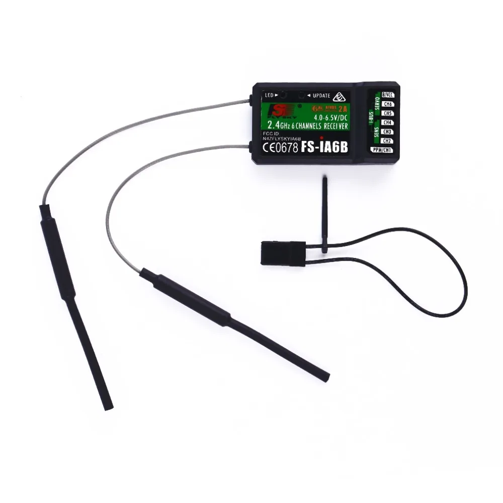 Vente FlySky FS iA6B iA6B 2.4G 6CH AFHDS récepteur pour FS i10 FS i6 FS i6 transmetteur FPV Racer pièces