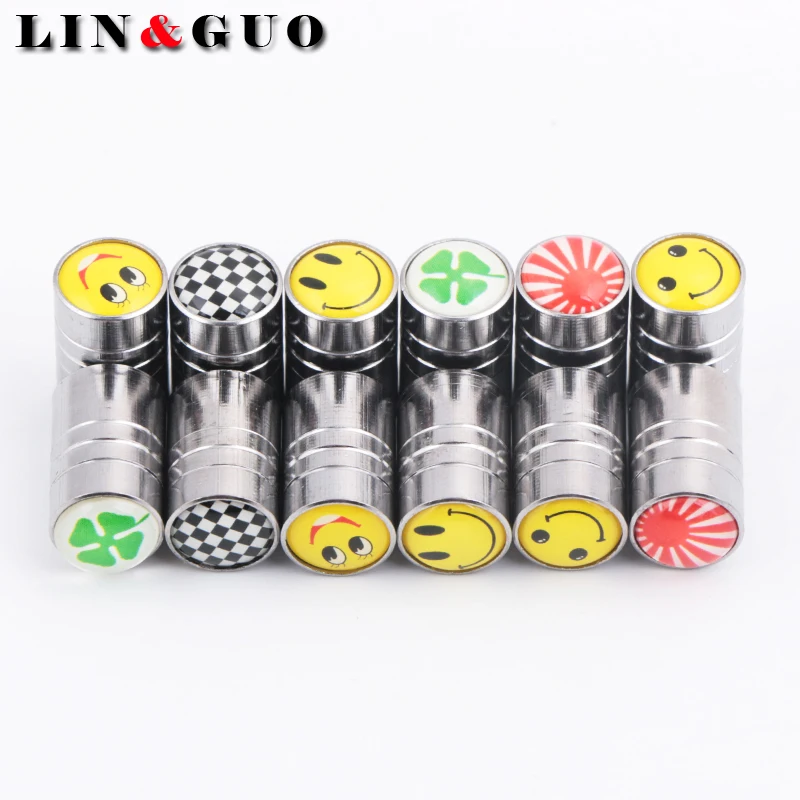 

4Pcs/set Car Wheel Tires Valve Caps Auto Motorcycle Airtight Stem Air Caps for Alfa Nissan vw seat Honda audi toyota mazda skoda