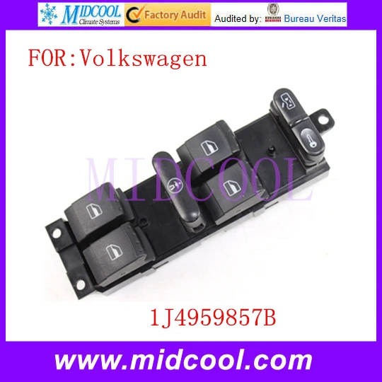 

New Power Master Window Switch OEM 1J4959857B 1J4 959 857B for Volkswagen VW