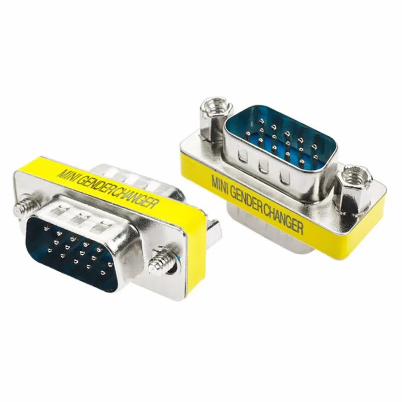 10 шт./лот 15 pin D Sub VGA HD SVGA мини переходник для пола ПК разъем мама папа F/F M/M