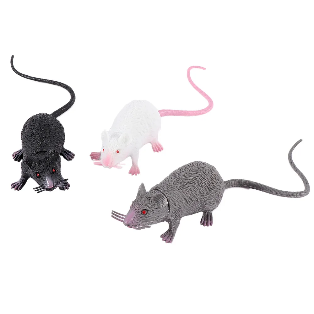 

1Pcs Funny Tricky Joke Fake Lifelike Mouse Model Prop Halloween Gift Toy Party Decor for Kids Novelty & Gag Toys 3 colors