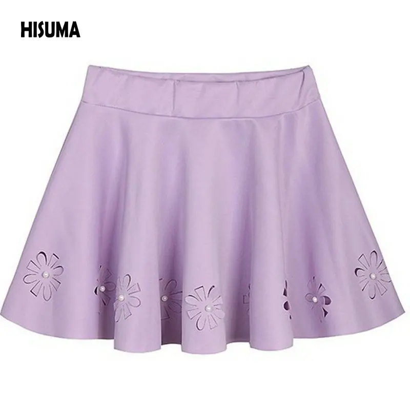 HISUMA/горячая Распродажа 2017 летняя новинка Женская Милая Короткая юбка средней