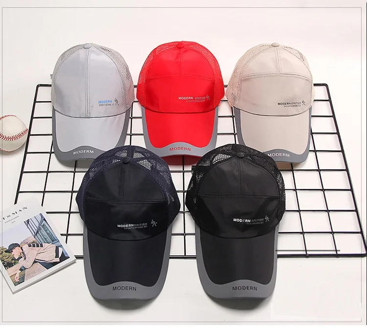 Летние дышащие сетчатые кепки дальнобойщика, бейсболки бейсбольные шапки, кепка Gorros, Кепка для гольфа, уличная Мужская Спортивная быстросохнущая Солнцезащитная шляпа для папы