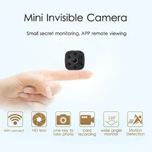 Invisible Night Version 1080P Wifi Mini Camera Wireless for Motion Detectiom Video Recording Remote Surveillance hidden TF card