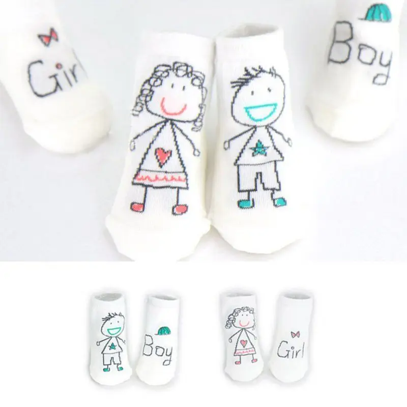 

Fashion 2017 1 Pair Baby Boy Girl Cartoon Cotton Socks NewBorn Infant Toddler Kids Soft Sock