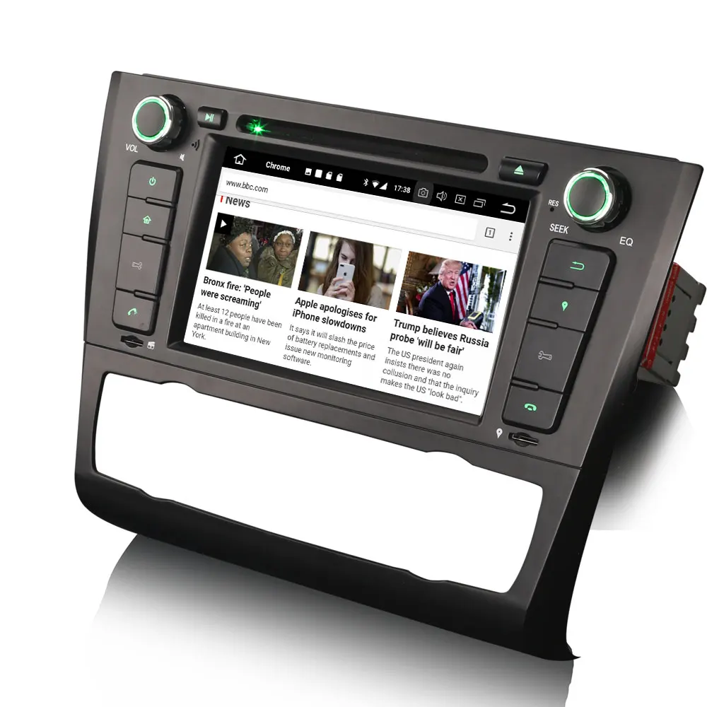 Best 7" Android 9.0 OS Car DVD Multimedia GPS Radio for BMW E81 2007-2012 & E82 2007-2013 & E88 2007-2014 with Split Screen Support 1