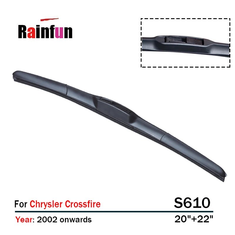 RAINFUN FRONT WIPER BLADE S610 20"+22" FOR CHRYSLER CROSSFIRE(02 ), 2