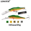 LINGYUE Big Minnow 165mm/25g Artificial Deep Diving Fishing Lures Rattling Crankbait Professional Pesca Isca Bait Wobbler ► Photo 1/6