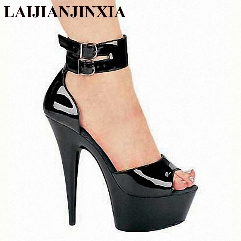 Laijianjinxia 2018 Classics Ankle Strap 15cm High Heel Platforms Pole