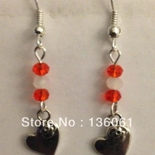 10 пар винтажное изделие из серебра сердце кристаллы besd знак мира Ловец снов Подвески Висячие серьги для женщин ювелирные изделия Горячая P1202