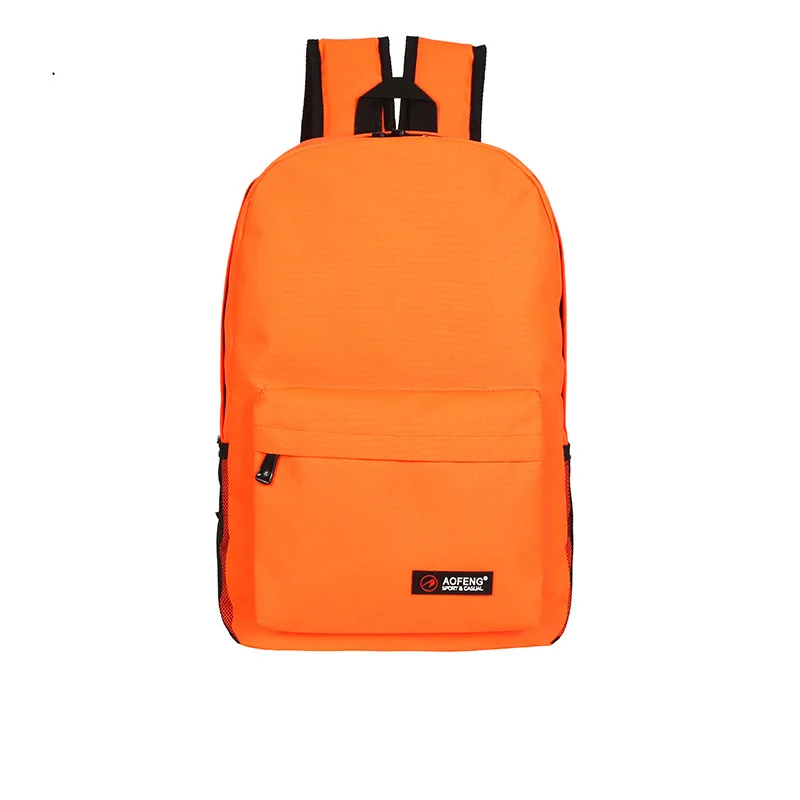 Одноцветный водонепроницаемый рюкзак, многоцветная школьная сумка для женщин, девушек, женщин, путешествий, повседневный школьный рюкзак для девочек и мальчиков, подарок mochila - Цвет: D