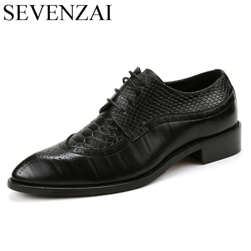 Европейский Мужские модельные туфли г. оксфорды с перфорацией из итальянской кожи мужская обувь люксовый бренд формальная обувь мужские офисные туфли для мужчин