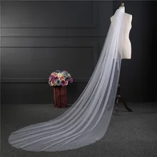 NZUK a buon mercato Reale Foto 3M o 2M Bianco/Avorio Velo Da Sposa One-strato di Velo Da Sposa lungo testa Velo Accessori di Cerimonia Nuziale di Vendita Calda