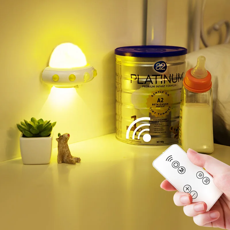 Lámpara USB Hongo, Luz Nocturna LED Para Niños Con Base De Silicona, Lámpara De Noche Con Control Remoto 4 Modos De Iluminacion Y 16 Colores Luz Nocturna Hongo Rojo Verde