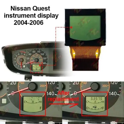 Новый инструмент кластер приборной панели ЖК-дисплей для Nissan Quest 2004 2005 2006