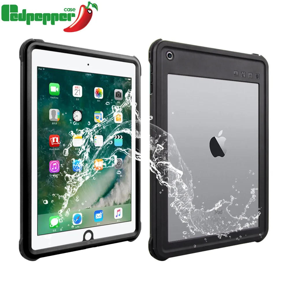 

Waterproof Case for iPad Pro 9.7 2016 2017 case Thin Transparent Waterproof Shockproof Cover for iPad 9.7 2018 case