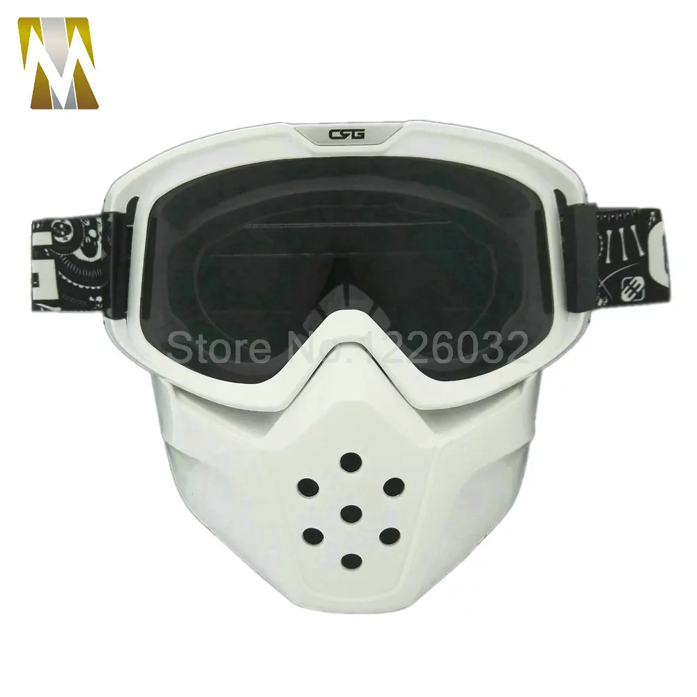 Black Smoked Lens Motorcycle Goggles Mask Motocross Face Mask Glasses Helmet Goggles Windproof