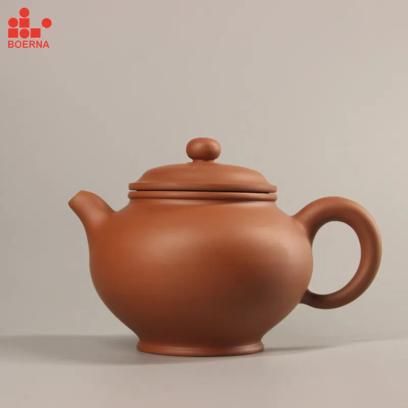 

BOERNA nixing Pottery Teapot Carving Of guanyin Handmade Teapots Kettle Gift Safe Packaging natural material Kung Fu Tea Set