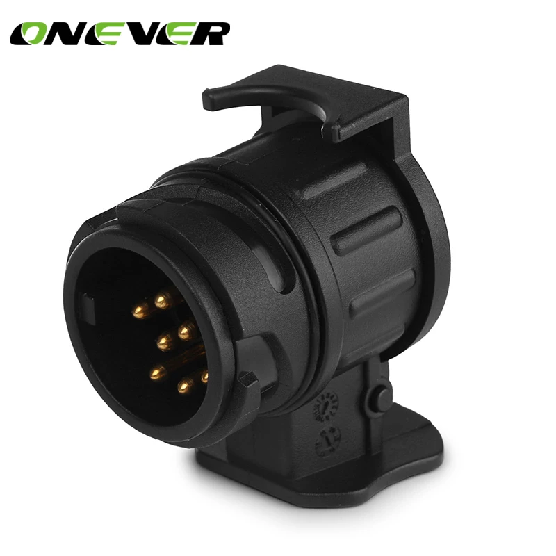 12V 13 To 7 Pins Plug Adapter Electrical Converter Truck Trailer