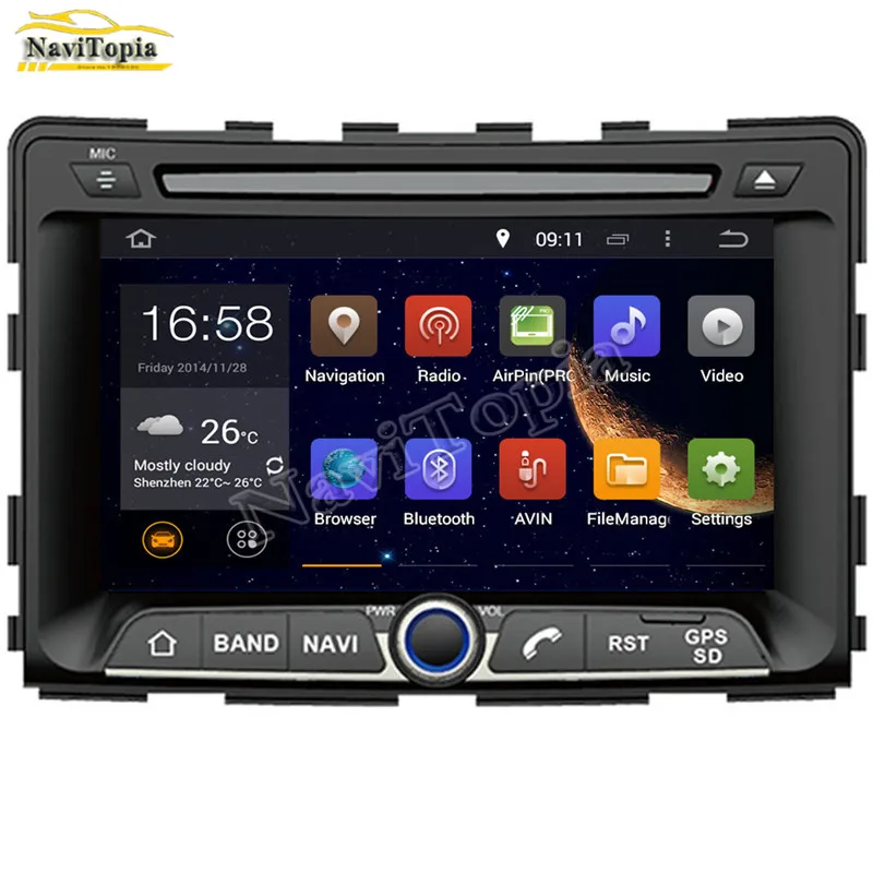

Ectwodvd 7Inch 2G RAM Android 7.1 Car DVD GPS Radio Stereo for SsangYong Rexton 2006- for Rodius 2004 2005 2006 2007 08 09 10-