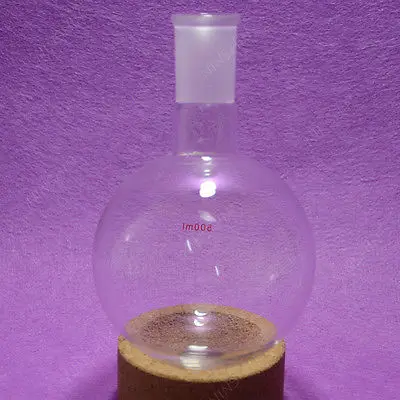 500ml Round Bottom Glass Flask Single Neck Boiling Bottle Labware