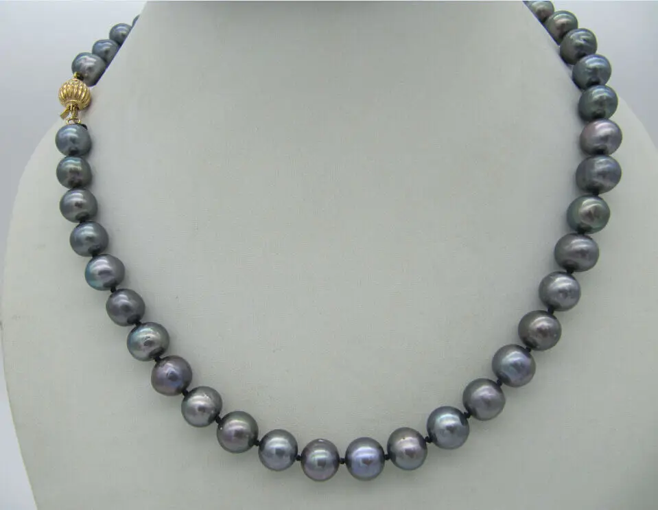 

HUGE AAA 18" 11-12MM PERFECT SOUTH SEA GENUINE WHITE PEARL NECKLACE YELLW CLAS@
