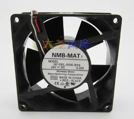 

Wholesale: original NMB 9038 3615KL-05W-B59 DC24V 0.32A 3 line inverter fan