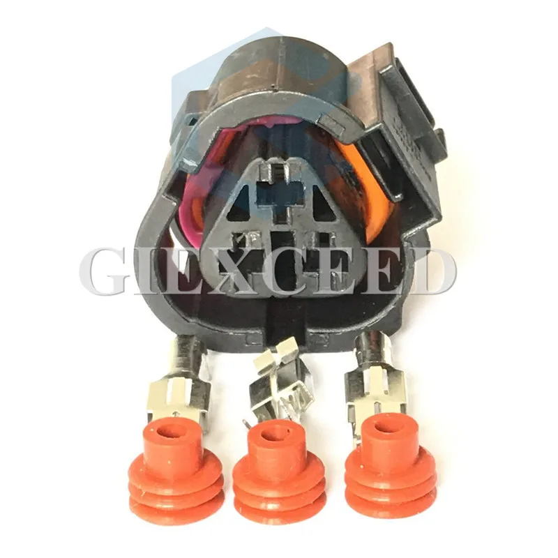 

2 Sets 3 Pin 1J0 973 203 Temperature Control Switch Plug Coolant Rad Sensor Socket For VW Jett Bora Golf MK4 Beetle